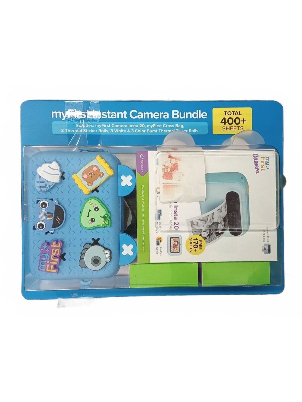 myFirst Camera Insta 20 Camera Bundle with myFirst Cross Case (Blue)